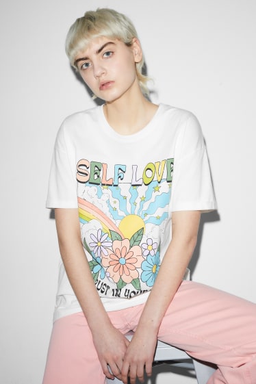 Clockhouse Girls - CLOCKHOUSE - T-Shirt - cremeweiss