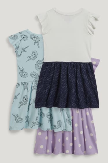 Filles - Lot de 3 - La Reine des Neiges - robe - violet clair