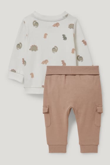 Baby Boys - Baby-Outfit - 2 teilig - cremeweiß