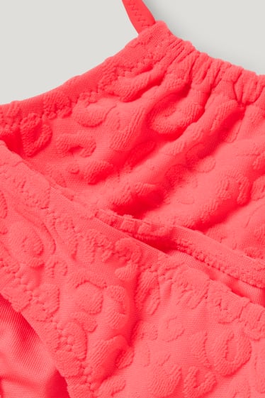 Bambine: - Bikini - LYCRA® XTRA LIFE™ - 2 pezzi - rosso fluorescente