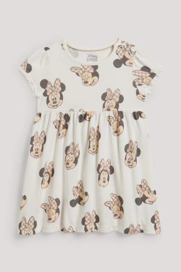 Bébé filles - Lot de 2 - Minnie Mouse - robes pour bébé - beige