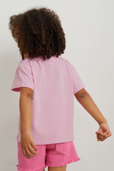 Małe dziewczynki - Wielopak, 2 szt. - koszulka z krótkim rękawem - jasnoróżowy