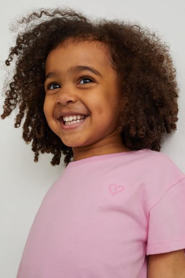 Toddler Girls - Set van 2 - T-shirt - roze