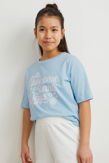 Kids Girls - Tricou cu mânecă scurtă - albastru deschis