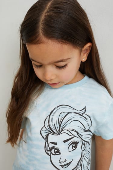 Toddler Girls - Frozen - tricou cu mânecă scurtă - alb / albastru deschis