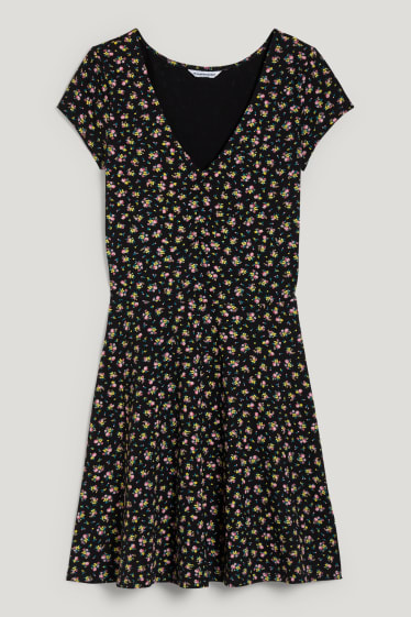 Clockhouse Girls - CLOCKHOUSE - Kleid - geblümt - schwarz