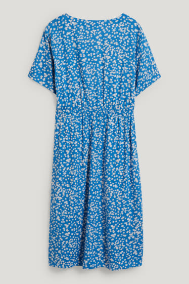 Mujer - Vestido de lactancia - de flores - azul