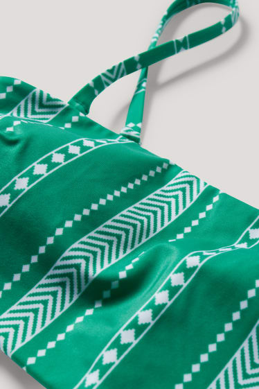 Mujer - Top de bikini - bandeau - con relleno - LYCRA® XTRA LIFE™ - verde