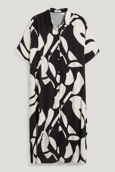 Dames - Kimono - met patroon - zwart