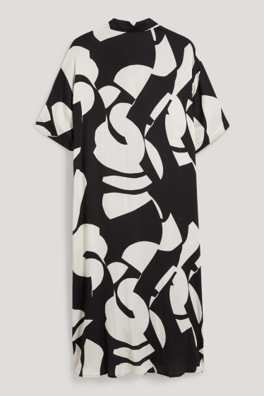 Dames - Kimono - met patroon - zwart