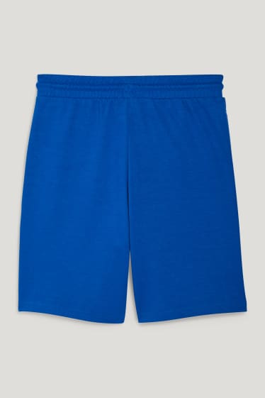 Uomo - Shorts in felpa - blu