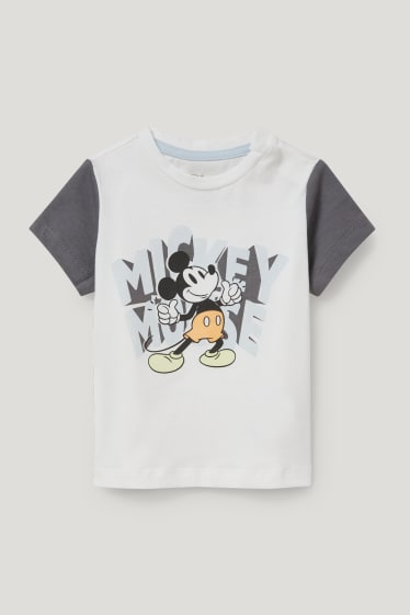 Miminka chlapci - Mickey Mouse - outfit pro miminka - 3dílný - bílá