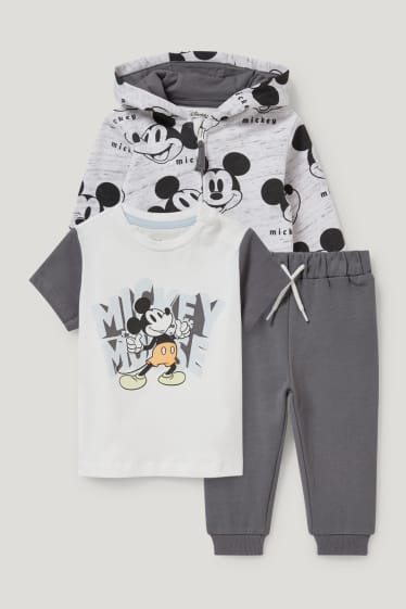 Miminka chlapci - Mickey Mouse - outfit pro miminka - 3dílný - bílá
