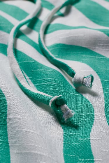 Women - Blouse - patterned - green / cremewhite