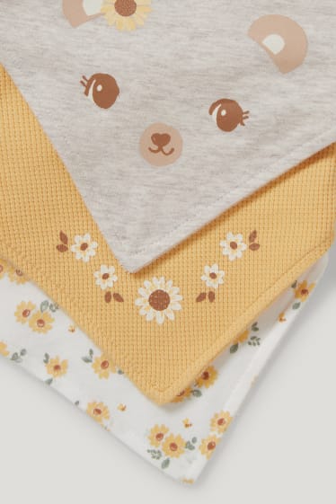 Baby Girls - Multipack 3 buc. - eșarfă triunghiulară bebeluși - bej deschis