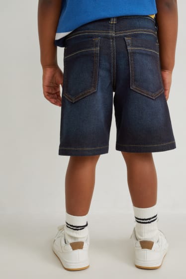 Garçons - Bermuda en jeans - jog denim - jean bleu foncé