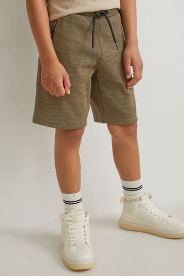 Bambini: - Confezione da 2 - shorts in felpa - nero