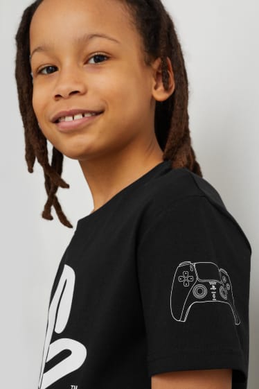 Bambini: - PlayStation - maglia a maniche corte - nero