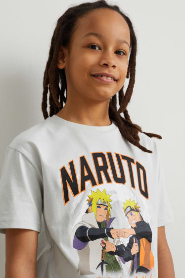 Reverskraag - Naruto - T-shirt - lichtblauw
