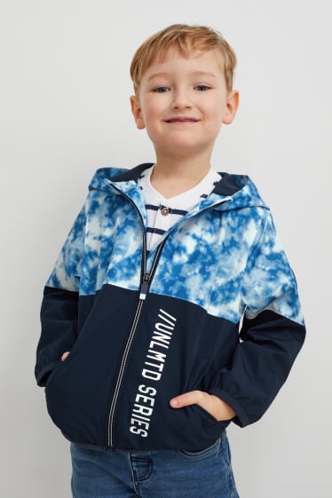 Toddler Boys - Jas met capuchon - donkerblauw