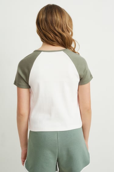 Kids Girls - Tricou cu mânecă scurtă - alb-crem