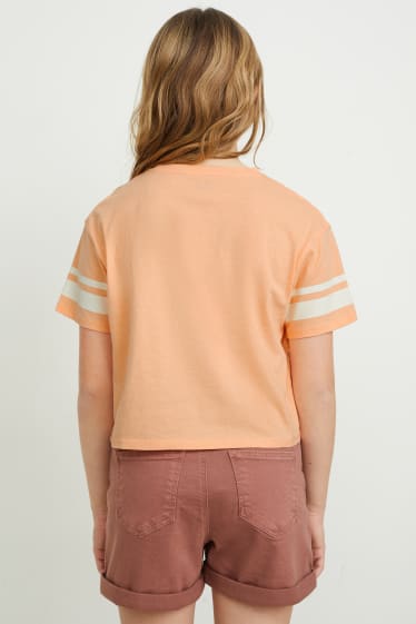 Kids Girls - Wielopak, 4 szt. - koszulka z krótkim rękawem - kremowobiały