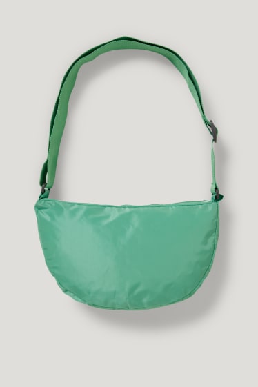 Damen - Jacke mit Kapuze und Tasche - faltbar - grün