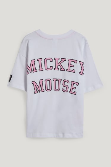 Dívčí - Mickey Mouse - tričko s krátkým rukávem - bílá