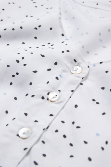 Femei - Bluză pentru alăptare - cu buline - alb