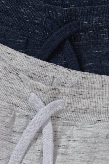 Toddler Boys - Multipack 2 perechi - pantaloni scurți trening - gri deschis melanj