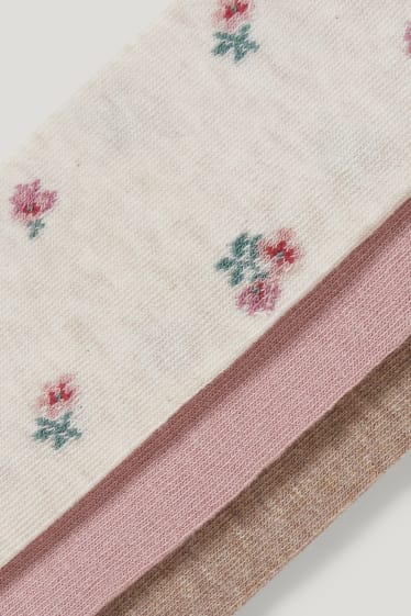 Bébé filles - Lot de 3 paires - collants pour bébé - beige clair