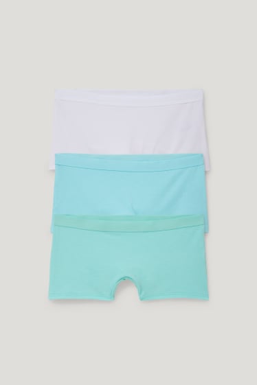 Kids Girls - Multipack 3 buc. - boxeri - turcoaz deschis