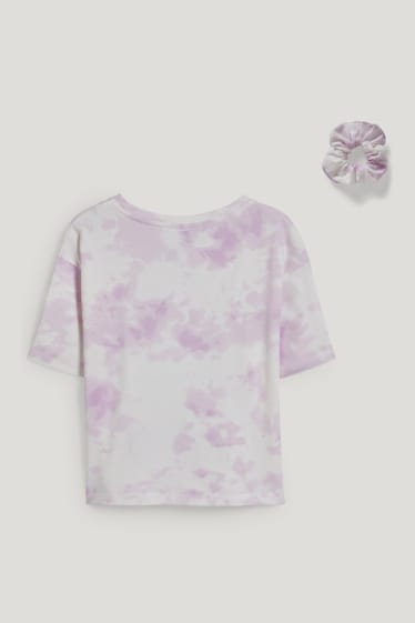 Kids Girls - Harry Potter - set - tricou cu mânecă scurtă și elastic de păr - 2 piese - violet deschis