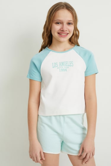 Kids Girls - Tricou cu mânecă scurtă - alb-crem