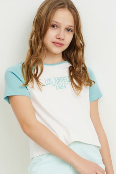 Kids Girls - Tricou cu mânecă scurtă - alb-crem