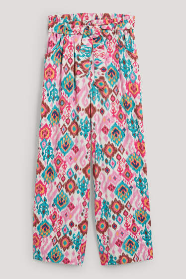 Kids Girls - Hose - gemustert - rosa