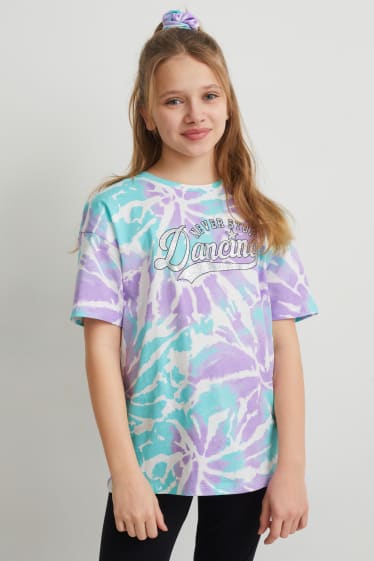 Niñas - Set - camiseta de manga corta y coletero - 2 piezas - verde menta