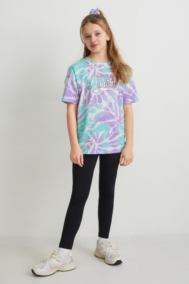 Niñas - Set - camiseta de manga corta y coletero - 2 piezas - verde menta
