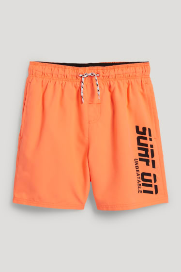 Garçons - Lot de 2 - shorts de bain - orange