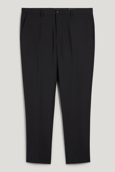Pánské - Oblekové kalhoty - slim fit - Flex - 4 Way Stretch- LYCRA® - tmavomodrá