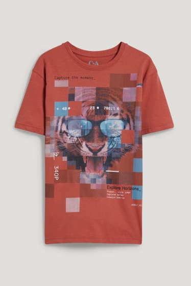 Garçons - T-shirt - orange foncé