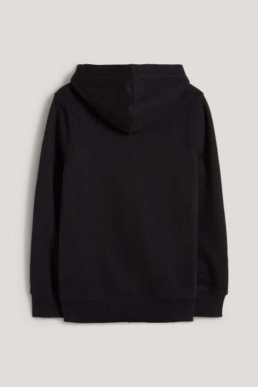 Kids Boys - Rozpinana bluza z kapturem - czarny