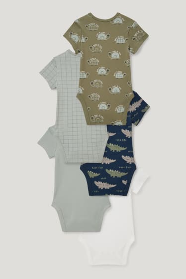 Bebés niños - Pack de 5 - bodies para bebé - blanco