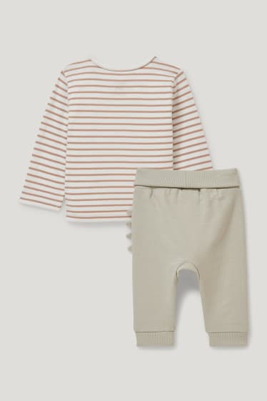 Baby Boys - Baby-Outfit - 2 teilig - cremeweiß