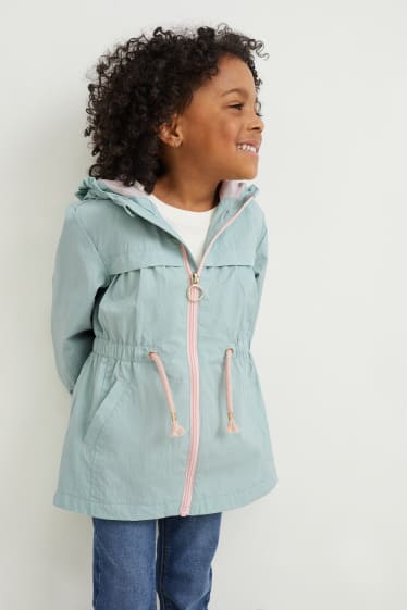 Toddler Girls - Jas met capuchon - mintgroen