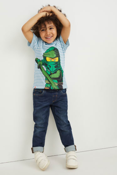 Nen petit - Paquet de 3 - Lego Ninjago - samarreta de màniga curta - blau fosc