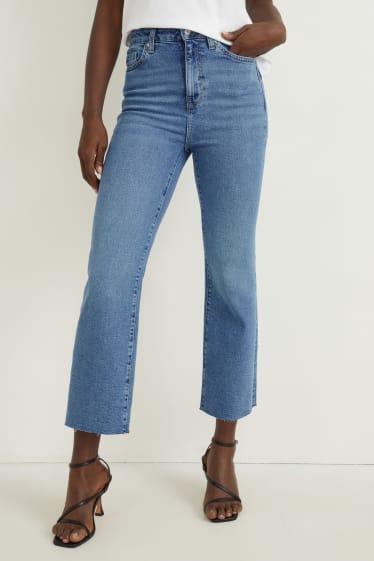 Dames - Flared jeans - high waist - LYCRA® - jeanslichtblauw