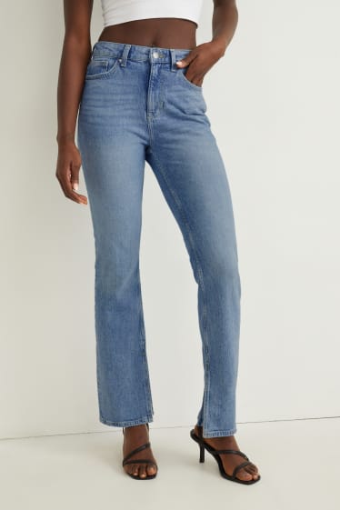 Dona - Straight jeans - high waist - texà blau clar