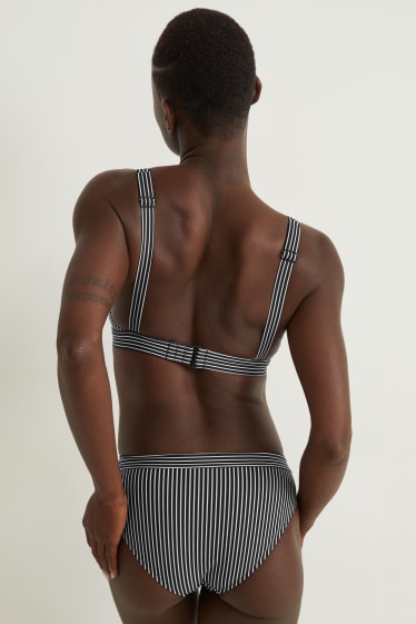 Women - Bikini top - padded - non-wired - LYCRA® XTRA LIFE™ - black / white