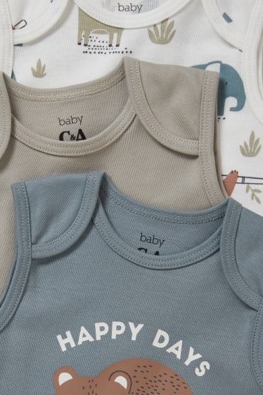Baby Boys - Multipack 3er - Baby-Body - cremeweiß